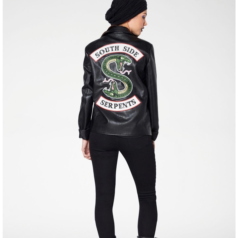 south side serpents black leather jacket